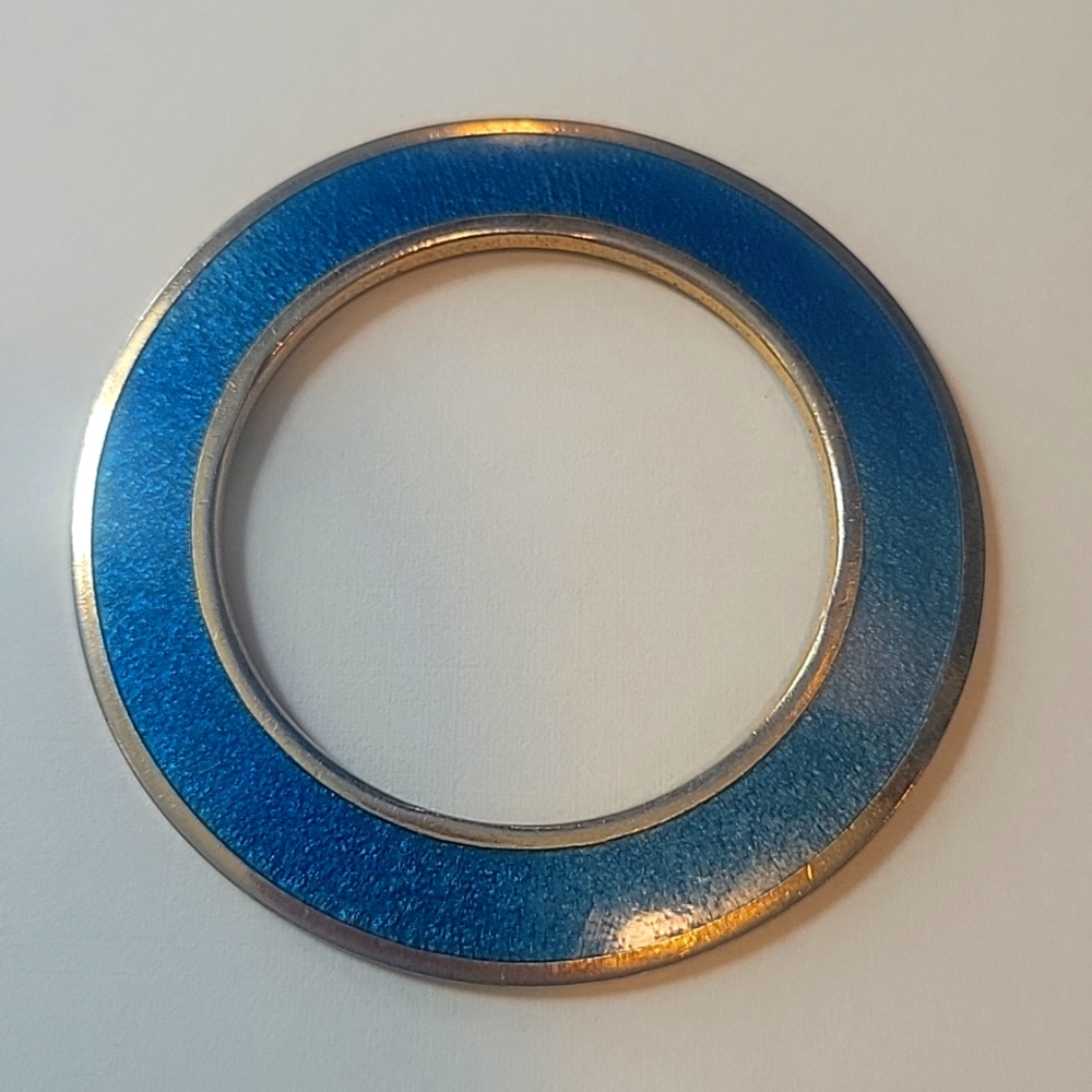 De Passille-Sylvestre Teal Blue Enamel Pendant